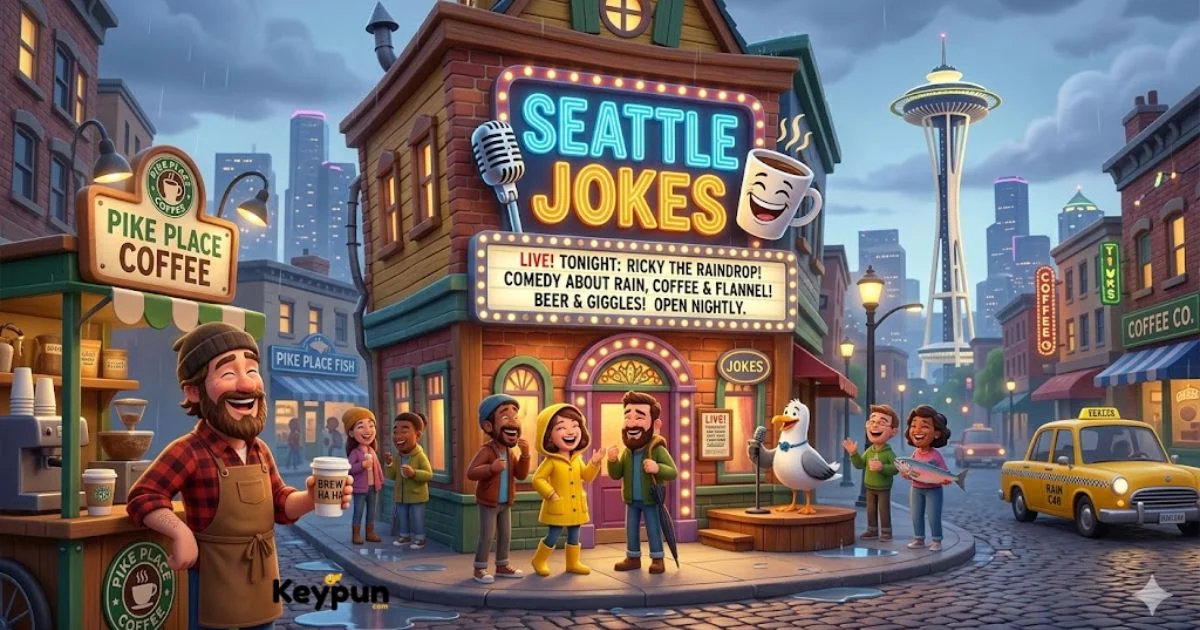 650+Hilarious Seattle Jokes and Puns One Liners I Big Smile 2026