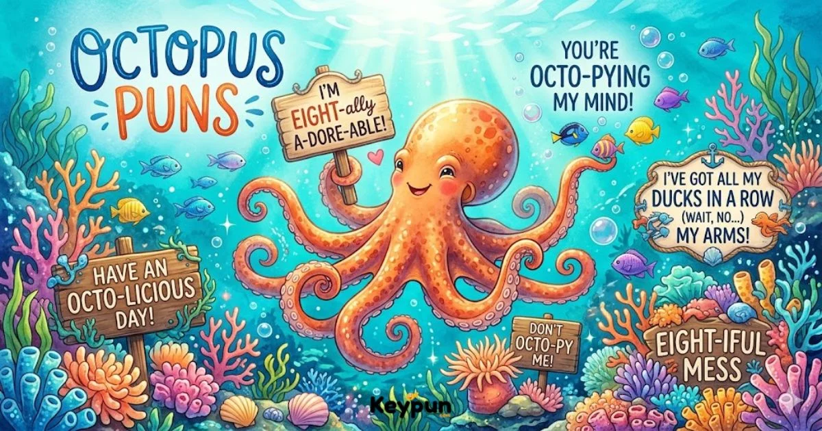 277+ Octopus Puns and Jokes One-Liners 2026